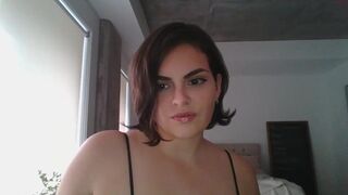 katouna chaturbate black-haired lady erotically undressed