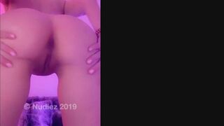 LaynaBoo aka Layna Boo aka laynaaboo onlyfans Hot lady furiously twirling big ass