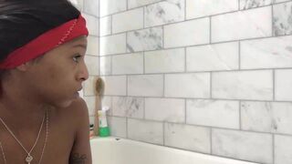 Bria Backwoods aka briabackwoods onlyfans  caresses shaved pussy